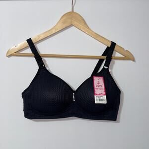 Black adjustable strap bra women’s size 38A NWT